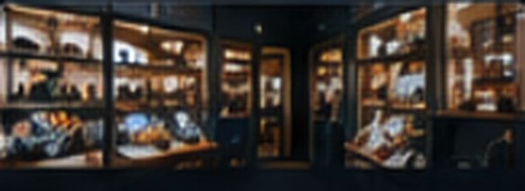 Tienda de ropa con estanterías y expositores